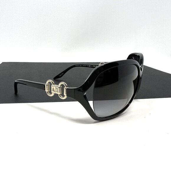 ARMANI EXCHANGE AX140/S D28 JJ 63-15-120 WOMENS SUNGLASSES BLACK OVERSIZED main image 2